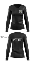 Cloverdale police department 51984655 Women's Long Sleeve V-neck Shirt - 1