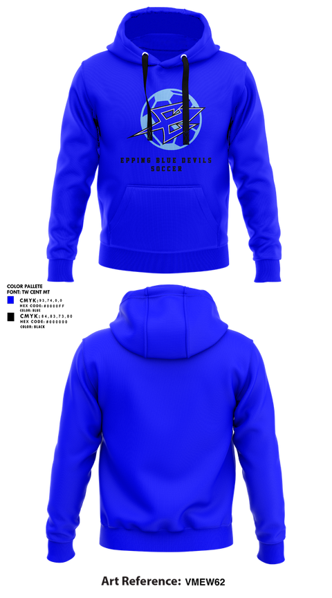 Hoodie, Epping Blue Devils, Women's Soccer, Teamtime, Team time, sublimation, custom sports apparel, team uniforms, spirit wear, spiritwear, sports uniforms, custom shirts, team store, custom team store, fundraiser sports, apparel fundraiser