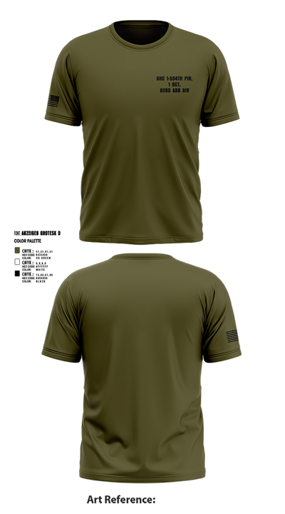 HHC 1-504TH PIR, 1 BCT, 82ND ABN DIV 37932169 Short Sleeve Performance Shirt - 2