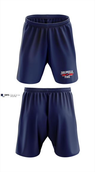 Athletic Shorts With Pockets, San Angelo Fire Department, Fire Department, Teamtime, Team time, sublimation, custom sports apparel, team uniforms, spirit wear, spiritwear, sports uniforms, custom shirts, team store, custom team store, fundraiser sports, apparel fundraiser