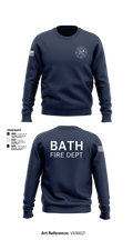 Bath NH Fire Department 51059063 Crew Neck Sweatshirt - 26