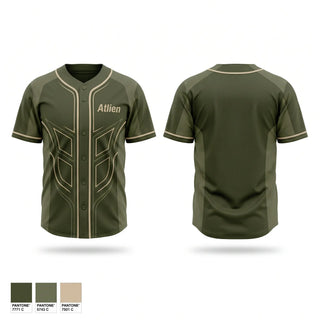 Full Button Baseball Jersey, Atlien, Baseball, Teamtime, Team time, sublimation, custom sports apparel, team uniforms, spirit wear, spiritwear, sports uniforms, custom shirts, team store, custom team store, fundraiser sports, apparel fundraiser