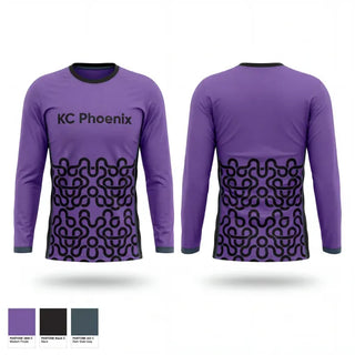Long Sleeve Performance Shirt, KC Phoenix, Softball, Teamtime, Team time, sublimation, custom sports apparel, team uniforms, spirit wear, spiritwear, sports uniforms, custom shirts, team store, custom team store, fundraiser sports, apparel fundraiser