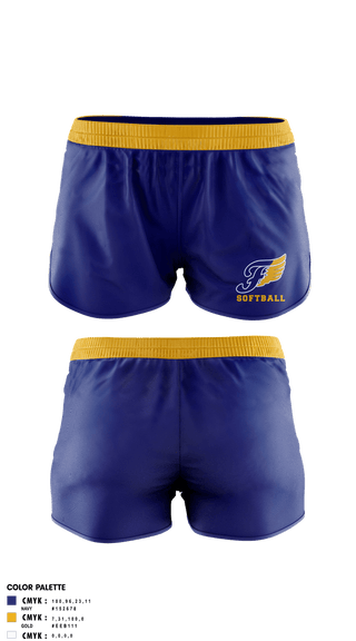 Womens Shorts, Fluvanna Middle School Softball, Softball, Teamtime, Team time, sublimation, custom sports apparel, team uniforms, spirit wear, spiritwear, sports uniforms, custom shirts, team store, custom team store, fundraiser sports, apparel fundraiser