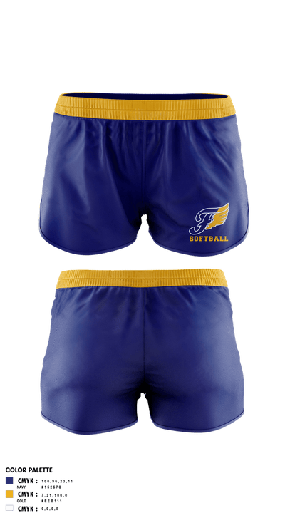 Fluvanna Middle School Softball 32439267 Women's Shorts - 5