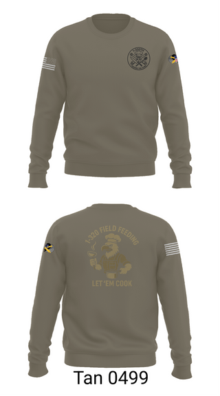 Crew Neck Sweatshirt, 1-320th, , Teamtime, Team time, sublimation, custom sports apparel, team uniforms, spirit wear, spiritwear, sports uniforms, custom shirts, team store, custom team store, fundraiser sports, apparel fundraiser