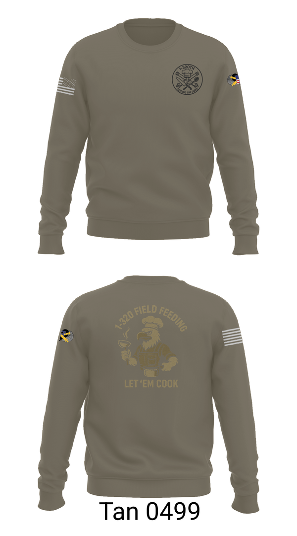 Crew Neck Sweatshirt, 1-320th, , Teamtime, Team time, sublimation, custom sports apparel, team uniforms, spirit wear, spiritwear, sports uniforms, custom shirts, team store, custom team store, fundraiser sports, apparel fundraiser