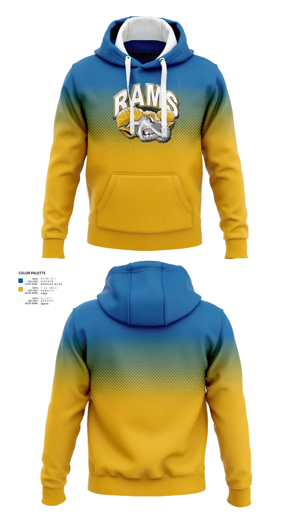 Hoodie, Brogden Rams, Baseball, Teamtime, Team time, sublimation, custom sports apparel, team uniforms, spirit wear, spiritwear, sports uniforms, custom shirts, team store, custom team store, fundraiser sports, apparel fundraiser