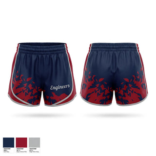 Womens Shorts, Engineers, Baseball, Teamtime, Team time, sublimation, custom sports apparel, team uniforms, spirit wear, spiritwear, sports uniforms, custom shirts, team store, custom team store, fundraiser sports, apparel fundraiser