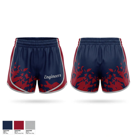 Womens Shorts, Engineers, Baseball, Teamtime, Team time, sublimation, custom sports apparel, team uniforms, spirit wear, spiritwear, sports uniforms, custom shirts, team store, custom team store, fundraiser sports, apparel fundraiser