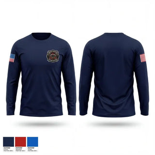 Long Sleeve Performance Shirt, East Tawakoni Fire Rescue, Fire Department, Teamtime, Team time, sublimation, custom sports apparel, team uniforms, spirit wear, spiritwear, sports uniforms, custom shirts, team store, custom team store, fundraiser sports, apparel fundraiser