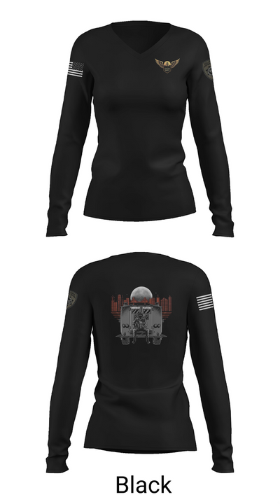 CHP- GGD WST 25577608 Women's Long Sleeve V-neck Shirt - 35