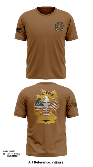 Old School Cotton Feel Shirt, 10th Expeditionary Aeromedical Evacuation Flight (10th EAEF/26.1), , Teamtime, Team time, sublimation, custom sports apparel, team uniforms, spirit wear, spiritwear, sports uniforms, custom shirts, team store, custom team store, fundraiser sports, apparel fundraiser