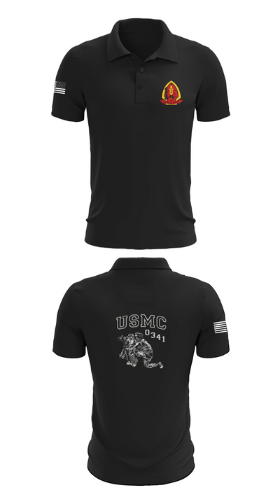 1st Bn 2mar 2nd MarDiv 35824328 Short Sleeve Performance Polo - 27