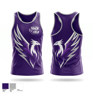 Mens Track Singlet, Kyle Legacy Track & Field, Track & Field, Teamtime, Team time, sublimation, custom sports apparel, team uniforms, spirit wear, spiritwear, sports uniforms, custom shirts, team store, custom team store, fundraiser sports, apparel fundraiser
