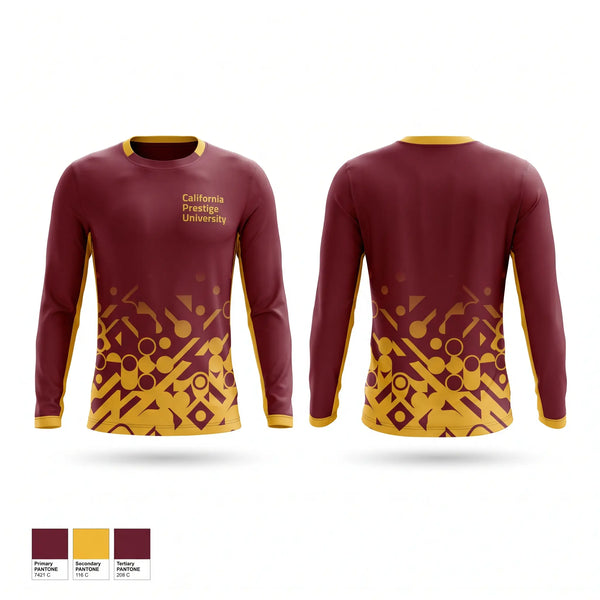 Long Sleeve Performance Shirt, California Prestige University, Baseball, Teamtime, Team time, sublimation, custom sports apparel, team uniforms, spirit wear, spiritwear, sports uniforms, custom shirts, team store, custom team store, fundraiser sports, apparel fundraiser