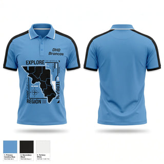 Short Sleeve Performance Polo, DHD Broncos, Baseball, Teamtime, Team time, sublimation, custom sports apparel, team uniforms, spirit wear, spiritwear, sports uniforms, custom shirts, team store, custom team store, fundraiser sports, apparel fundraiser