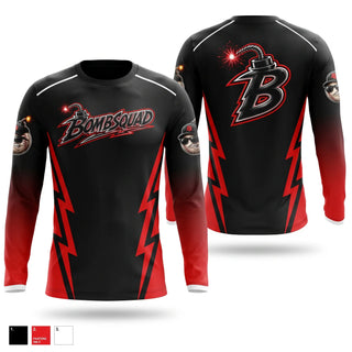 Long Sleeve Performance Shirt, BombSquad, Baseball, Teamtime, Team time, sublimation, custom sports apparel, team uniforms, spirit wear, spiritwear, sports uniforms, custom shirts, team store, custom team store, fundraiser sports, apparel fundraiser