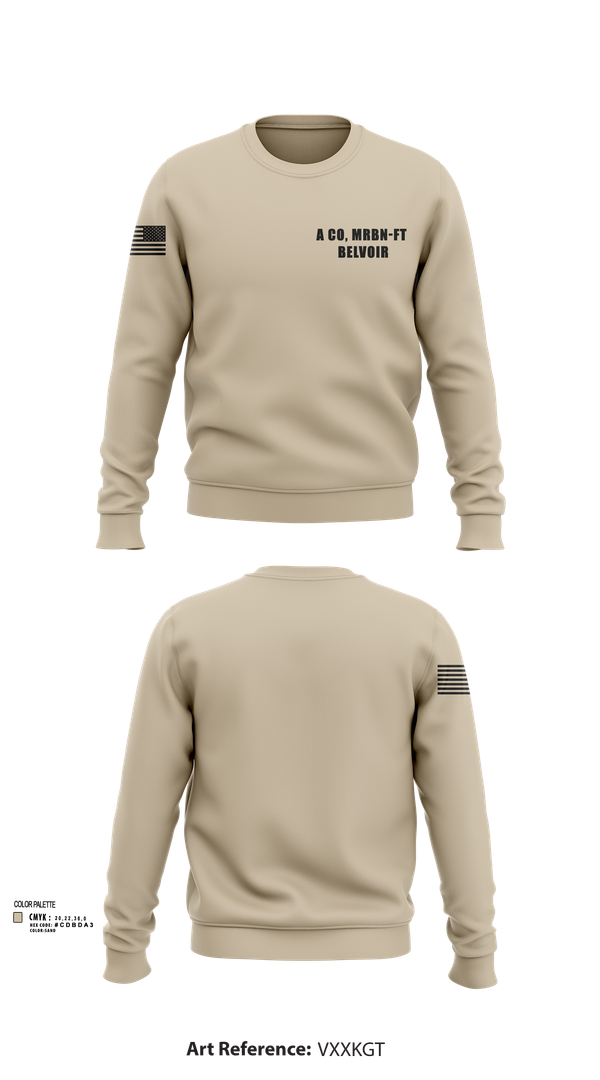 Crew Neck Sweatshirt, A CO, MRBN-FT BELVOIR, , Teamtime, Team time, sublimation, custom sports apparel, team uniforms, spirit wear, spiritwear, sports uniforms, custom shirts, team store, custom team store, fundraiser sports, apparel fundraiser