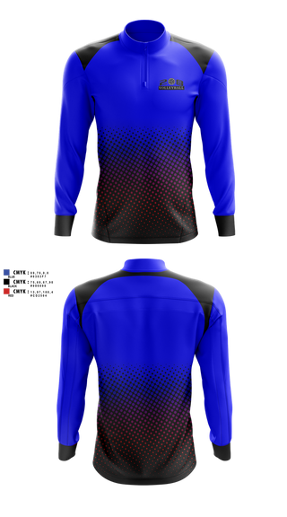 Quarter Zip Jacket, 208 Volleyball Club, Women's Volleyball, Teamtime, Team time, sublimation, custom sports apparel, team uniforms, spirit wear, spiritwear, sports uniforms, custom shirts, team store, custom team store, fundraiser sports, apparel fundraiser