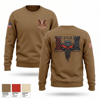 Crew Neck Sweatshirt, 252 ENG CO, National Guard, Teamtime, Team time, sublimation, custom sports apparel, team uniforms, spirit wear, spiritwear, sports uniforms, custom shirts, team store, custom team store, fundraiser sports, apparel fundraiser