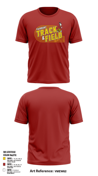 Short Sleeve Performance Shirt, Fairbury Jeffs Track & Field, Track & Field, Teamtime, Team time, sublimation, custom sports apparel, team uniforms, spirit wear, spiritwear, sports uniforms, custom shirts, team store, custom team store, fundraiser sports, apparel fundraiser
