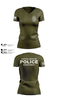 Capitol Heights Police Dept. 66075922 Women's Short Sleeve V-neck Shirt - 5