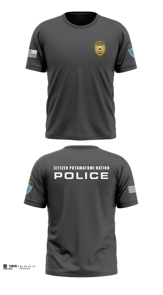 Short Sleeve Performance Shirt, Citizen Pottawatomie nation Police Department, Police, Teamtime, Team time, sublimation, custom sports apparel, team uniforms, spirit wear, spiritwear, sports uniforms, custom shirts, team store, custom team store, fundraiser sports, apparel fundraiser