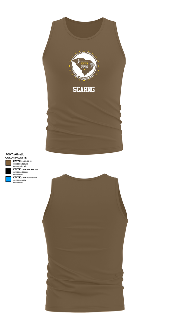 Tank Top, Scarng, National Guard, Teamtime, Team time, sublimation, custom sports apparel, team uniforms, spirit wear, spiritwear, sports uniforms, custom shirts, team store, custom team store, fundraiser sports, apparel fundraiser
