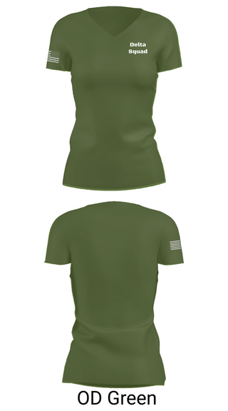 Womens Short Sleeve Vneck Shirt, Delta Squad, , Teamtime, Team time, sublimation, custom sports apparel, team uniforms, spirit wear, spiritwear, sports uniforms, custom shirts, team store, custom team store, fundraiser sports, apparel fundraiser