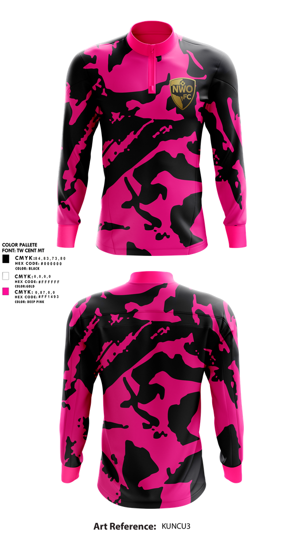 Quarter Zip Jacket, Northwest Optimist FC, Men's Soccer, Teamtime, Team time, sublimation, custom sports apparel, team uniforms, spirit wear, spiritwear, sports uniforms, custom shirts, team store, custom team store, fundraiser sports, apparel fundraiser