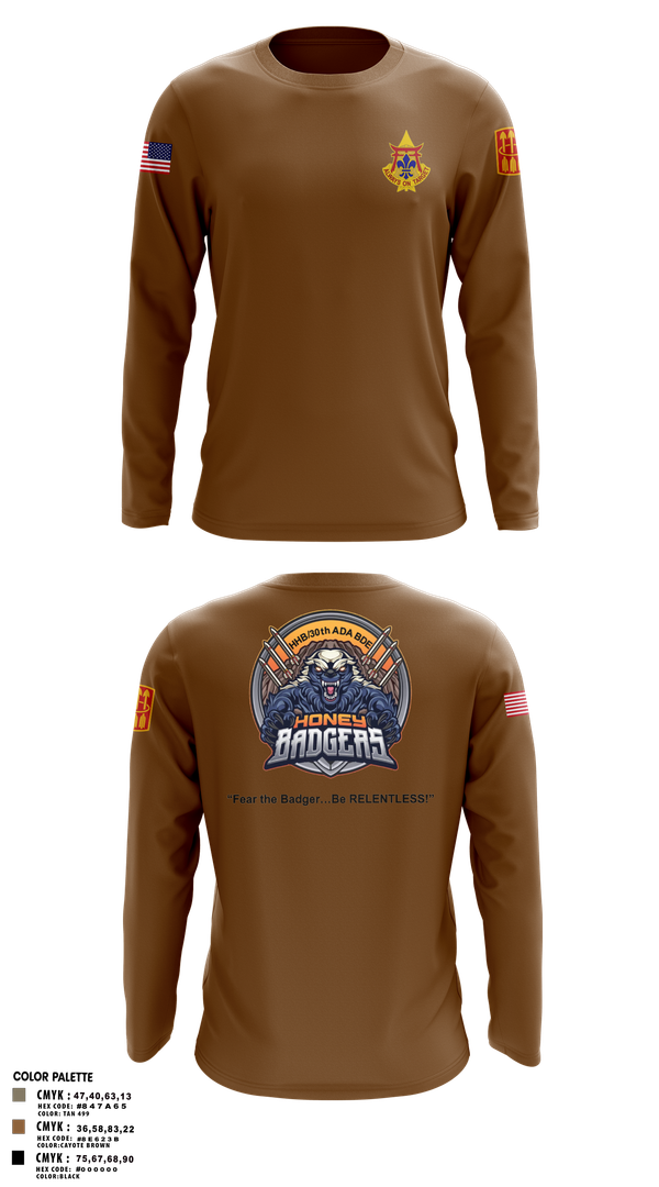 Long Sleeve Performance Shirt, HHB_30X, Army, Teamtime, Team time, sublimation, custom sports apparel, team uniforms, spirit wear, spiritwear, sports uniforms, custom shirts, team store, custom team store, fundraiser sports, apparel fundraiser