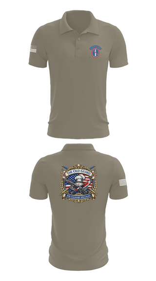Short Sleeve Performance Polo, 529th 4-3 Battalion The Old Guard, Army, Teamtime, Team time, sublimation, custom sports apparel, team uniforms, spirit wear, spiritwear, sports uniforms, custom shirts, team store, custom team store, fundraiser sports, apparel fundraiser
