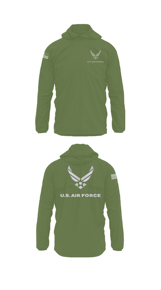 Windbreaker, USAF Volunteer, Air Force, Teamtime, Team time, sublimation, custom sports apparel, team uniforms, spirit wear, spiritwear, sports uniforms, custom shirts, team store, custom team store, fundraiser sports, apparel fundraiser