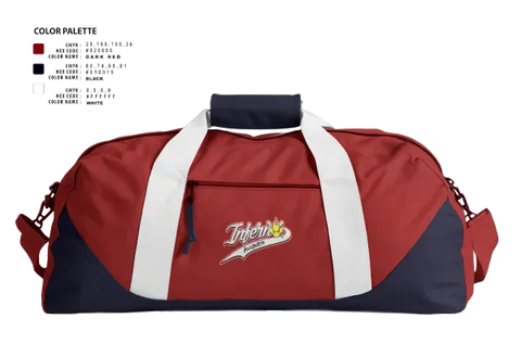 Duffle Bag, Inferno, Softball, Teamtime, Team time, sublimation, custom sports apparel, team uniforms, spirit wear, spiritwear, sports uniforms, custom shirts, team store, custom team store, fundraiser sports, apparel fundraiser