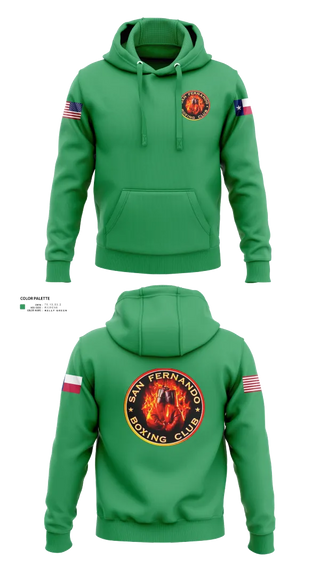 Hoodie, San Fernando Boxing Club, Spirit Store, Teamtime, Team time, sublimation, custom sports apparel, team uniforms, spirit wear, spiritwear, sports uniforms, custom shirts, team store, custom team store, fundraiser sports, apparel fundraiser