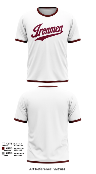Short Sleeve Performance Shirt, Ironmen, Wrestling, Teamtime, Team time, sublimation, custom sports apparel, team uniforms, spirit wear, spiritwear, sports uniforms, custom shirts, team store, custom team store, fundraiser sports, apparel fundraiser