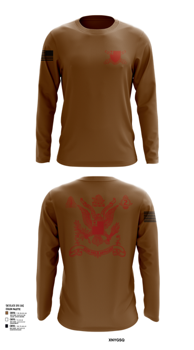 2nd Battalion 222nd Field Artillery 79682132 Long Sleeve Performance Shirt 101