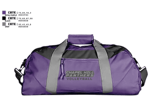 Duffle Bag, Chapel Hill Panthers, Women's Volleyball, Teamtime, Team time, sublimation, custom sports apparel, team uniforms, spirit wear, spiritwear, sports uniforms, custom shirts, team store, custom team store, fundraiser sports, apparel fundraiser