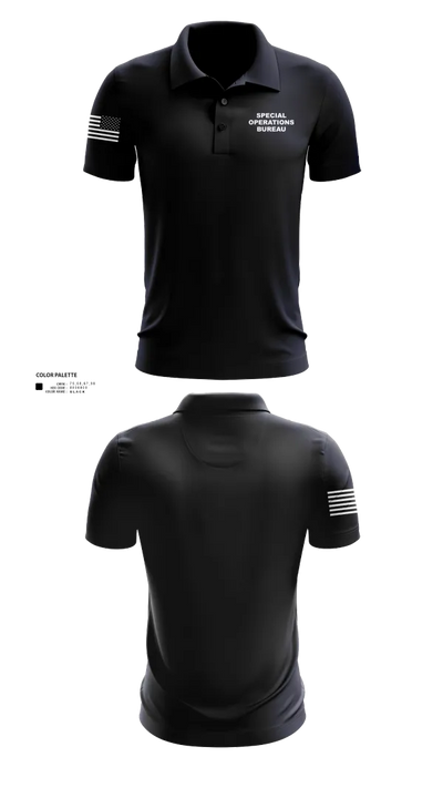Special Operations Bureau 80972475 Short Sleeve Performance Polo - 20