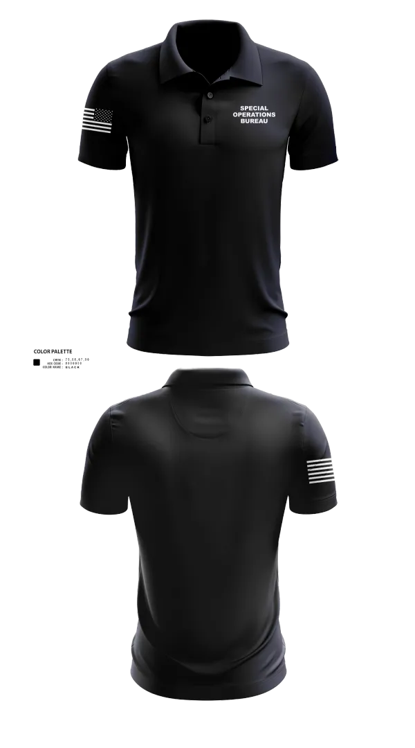 Short Sleeve Performance Polo, Special Operations Bureau, , Teamtime, Team time, sublimation, custom sports apparel, team uniforms, spirit wear, spiritwear, sports uniforms, custom shirts, team store, custom team store, fundraiser sports, apparel fundraiser