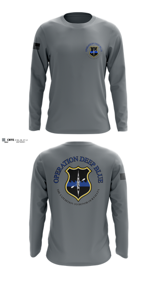 Long Sleeve Performance Shirt, Operation Deep Blue, , Teamtime, Team time, sublimation, custom sports apparel, team uniforms, spirit wear, spiritwear, sports uniforms, custom shirts, team store, custom team store, fundraiser sports, apparel fundraiser