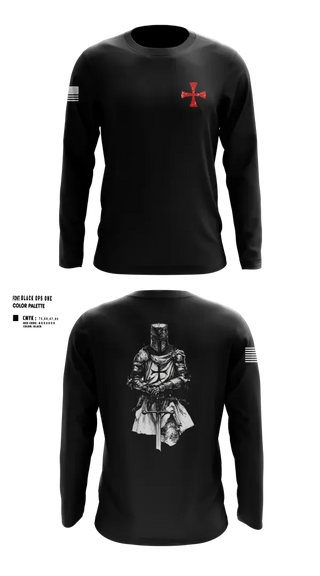 Long Sleeve Performance Shirt, Templars, Army, Teamtime, Team time, sublimation, custom sports apparel, team uniforms, spirit wear, spiritwear, sports uniforms, custom shirts, team store, custom team store, fundraiser sports, apparel fundraiser