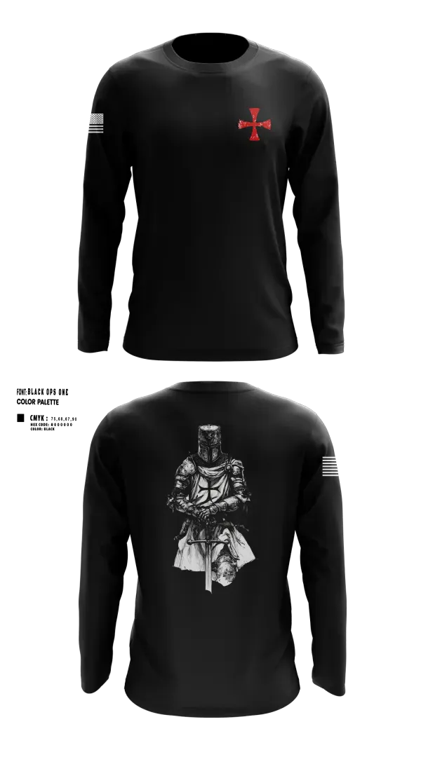 Long Sleeve Performance Shirt, Templars, Army, Teamtime, Team time, sublimation, custom sports apparel, team uniforms, spirit wear, spiritwear, sports uniforms, custom shirts, team store, custom team store, fundraiser sports, apparel fundraiser