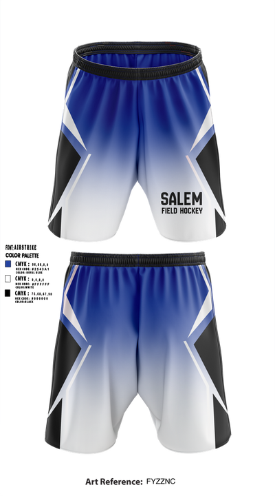 Salem High School Field Hockey 91435181 Athletic Shorts With Pockets - 10