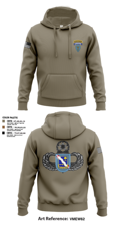 1-143rd airborne infantry regiment 54529572 Hoodie - 101
