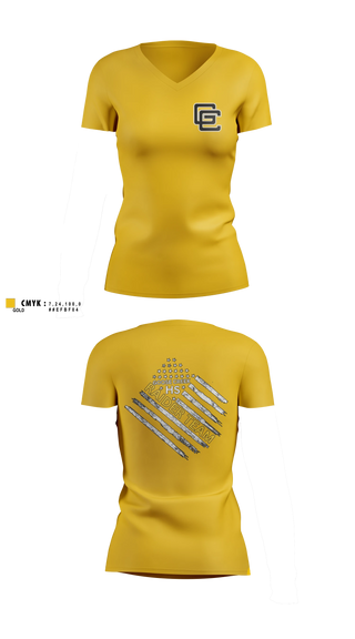 Womens Short Sleeve Vneck Shirt, Goose Creek high school JROTC, Bowling, Teamtime, Team time, sublimation, custom sports apparel, team uniforms, spirit wear, spiritwear, sports uniforms, custom shirts, team store, custom team store, fundraiser sports, apparel fundraiser