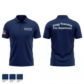 Short Sleeve Performance Polo, Gregg Township Fire Department, Fire Department, Teamtime, Team time, sublimation, custom sports apparel, team uniforms, spirit wear, spiritwear, sports uniforms, custom shirts, team store, custom team store, fundraiser sports, apparel fundraiser