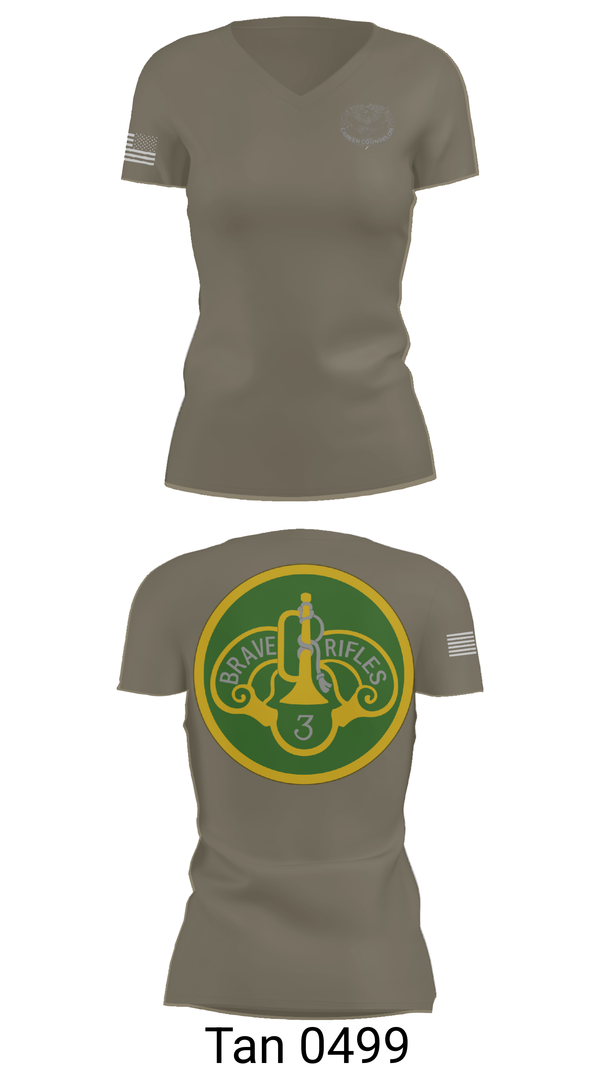 Womens Short Sleeve Vneck Shirt, 3d Cavalry Regiment, Army, Teamtime, Team time, sublimation, custom sports apparel, team uniforms, spirit wear, spiritwear, sports uniforms, custom shirts, team store, custom team store, fundraiser sports, apparel fundraiser