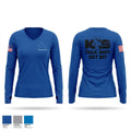 K-9 Unit Women's Long Sleeve V-neck Shirt - 1